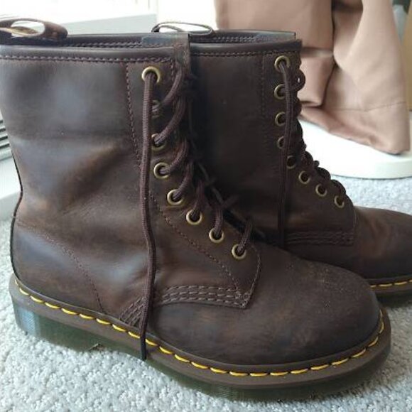 Dr. Martens 1460 Brown boots UK size 4 - Picture 1 of 5